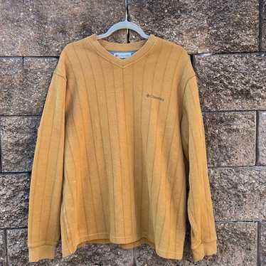 Vintage wash Columbia V-neck Pullover sweater - image 1