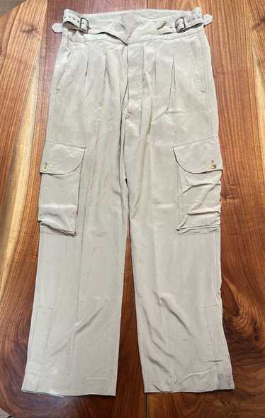 Gucci × Tom Ford S/S 2003 Runway Silk Cargo Pants 