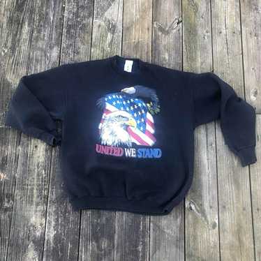 Vintage Black Eagle American Crewneck Sweatshirt