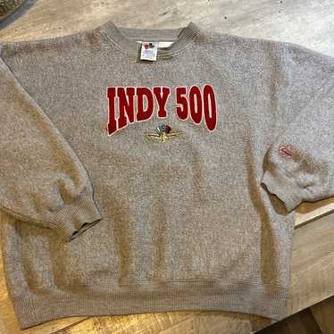Vintage 90s Indianapolis Indy 500 Embroidered Cre… - image 1