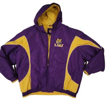 G Iii Rare LSU Tiger GIII Men's Hooded Coat Size 2