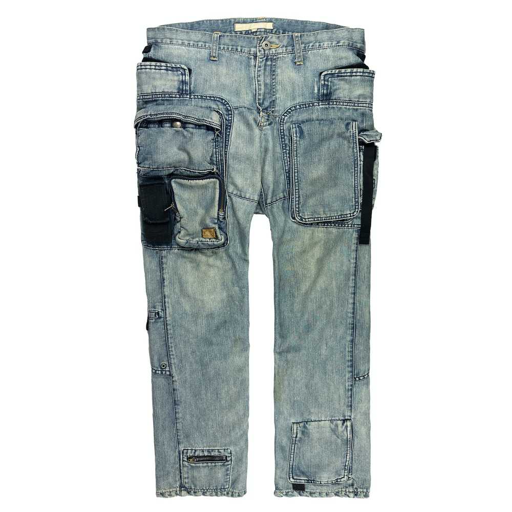 Junya Watanabe × Porter AD2005 Denim Cargo Pants - image 1