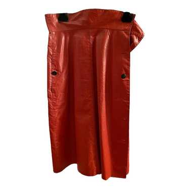 Bottega Veneta Leather mid-length skirt - image 1