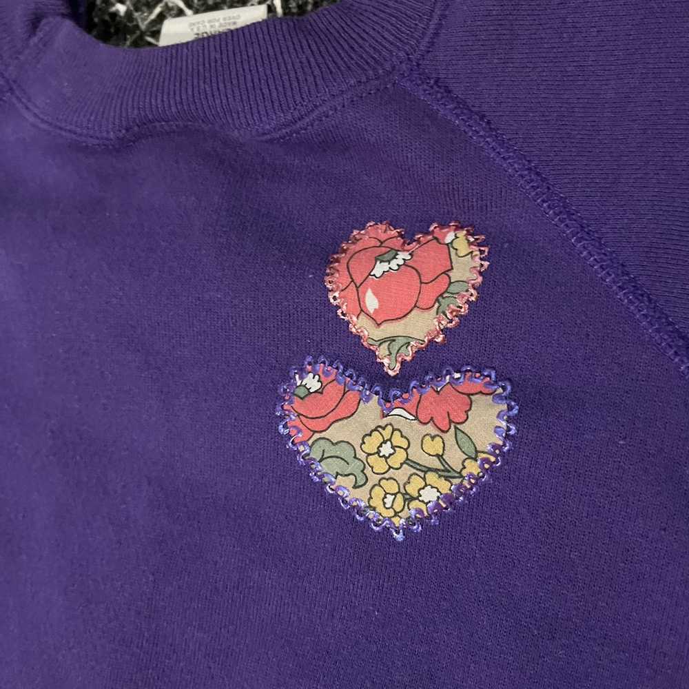 Vintage Vintage 90s Tultex Women’s Heart Sweater … - image 5
