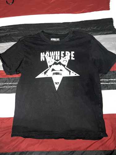 Rock Band × Vintage Nowhere Upside Star Black Tee