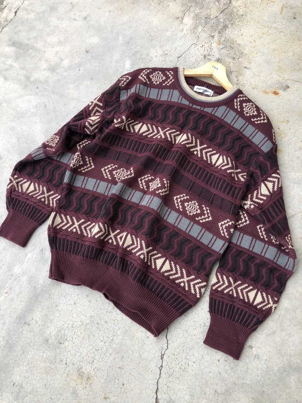 Coloured Cable Knit Sweater × Designer × Very Rar… - image 2