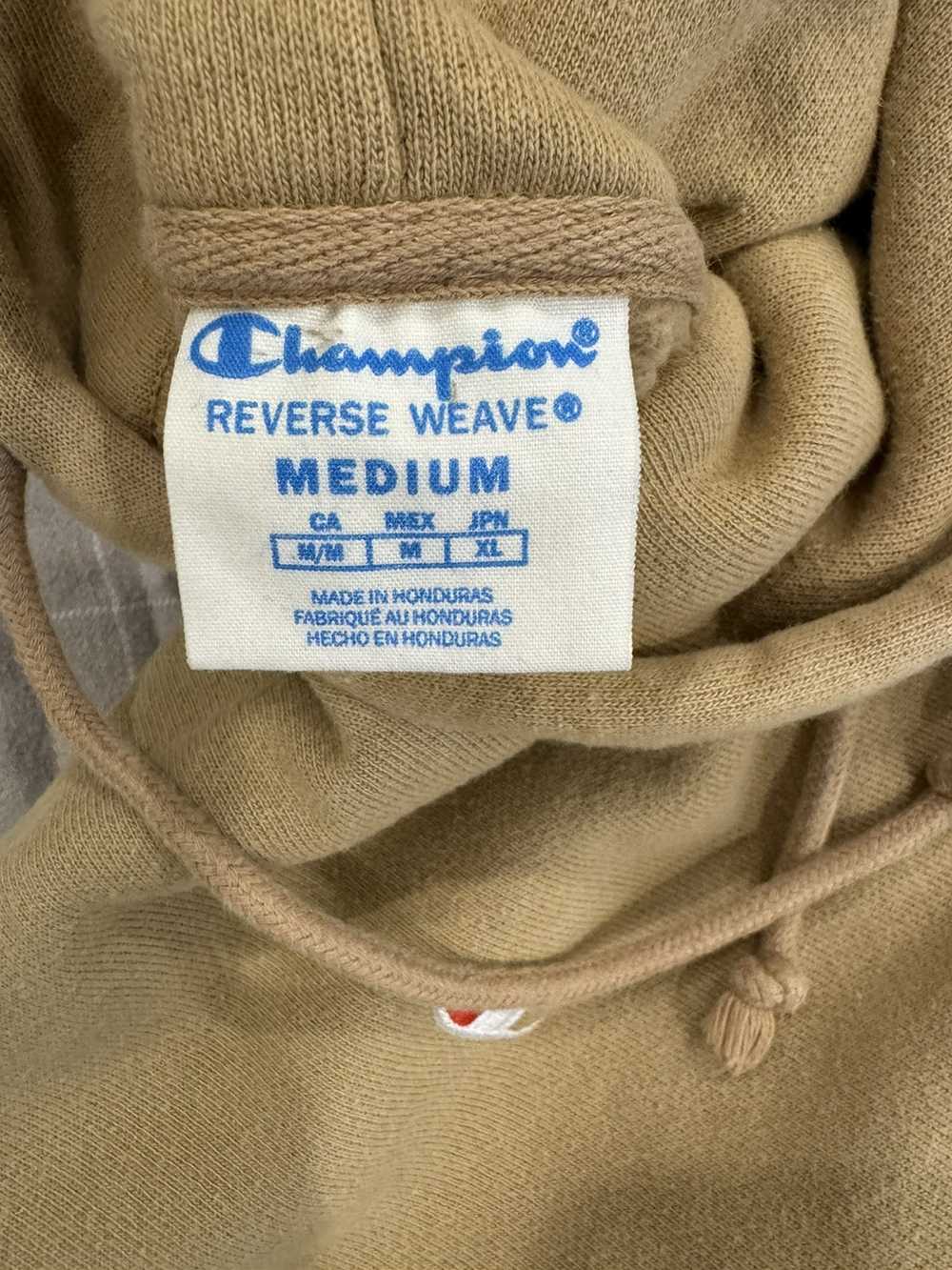 Champion Reverse Weave Hoodie Taupe Beige - image 3