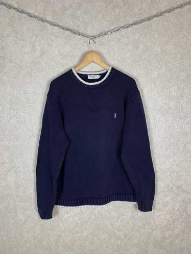 Yves Saint Laurent 💥YSL HEAVY KNIT SWEATER EMBRO… - image 1
