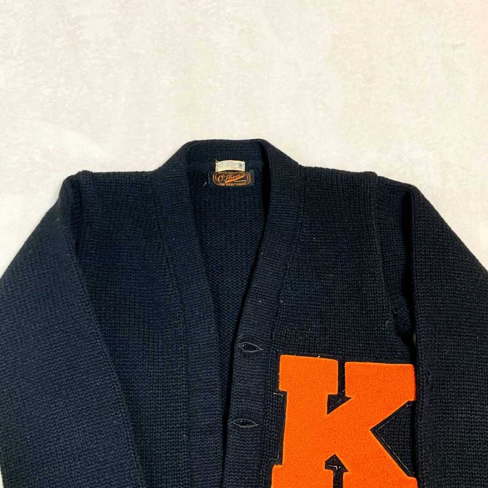 Vintage VTG O'Shea Letterman's Union Made Knit Ca… - image 4