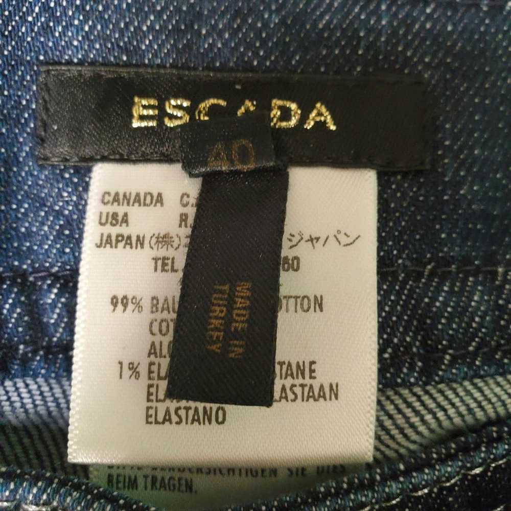 Escada Escada Vintage Wide Leg Jeans Nautical The… - image 3