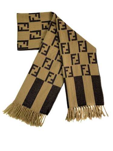 Fendi Vintage FENDI Italy Monogram Scarf/Muffler