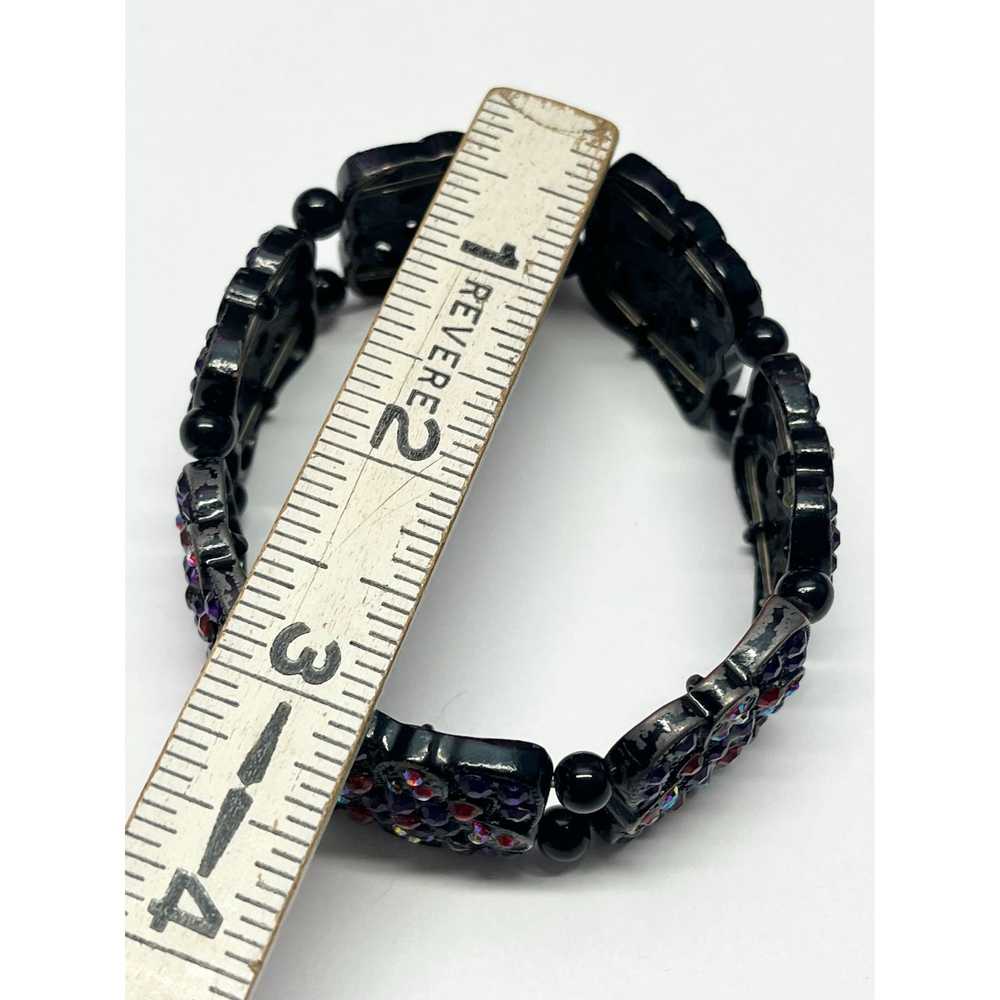 Vintage Vintage rhinestone stretch bracelet - image 5