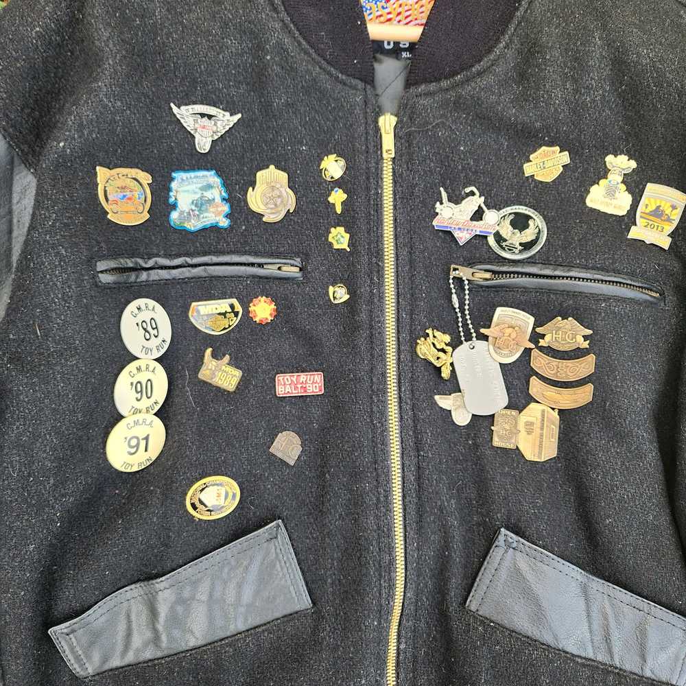 Vintage Vintage Biker Bomber Jacket - image 3