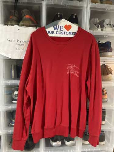 Burberry Red Burberry crew neck - image 1