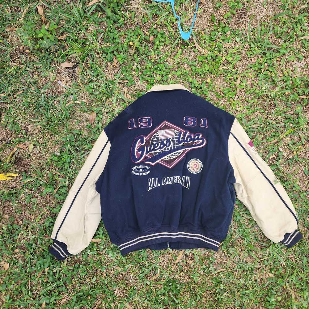 Guess × Vintage Vintage Guess Varsity Jacket 1981 - image 2