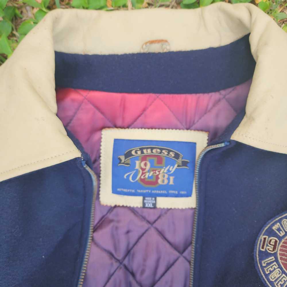 Guess × Vintage Vintage Guess Varsity Jacket 1981 - image 3