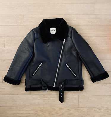 Zara Zara double-faced biker jacket, vegan leather