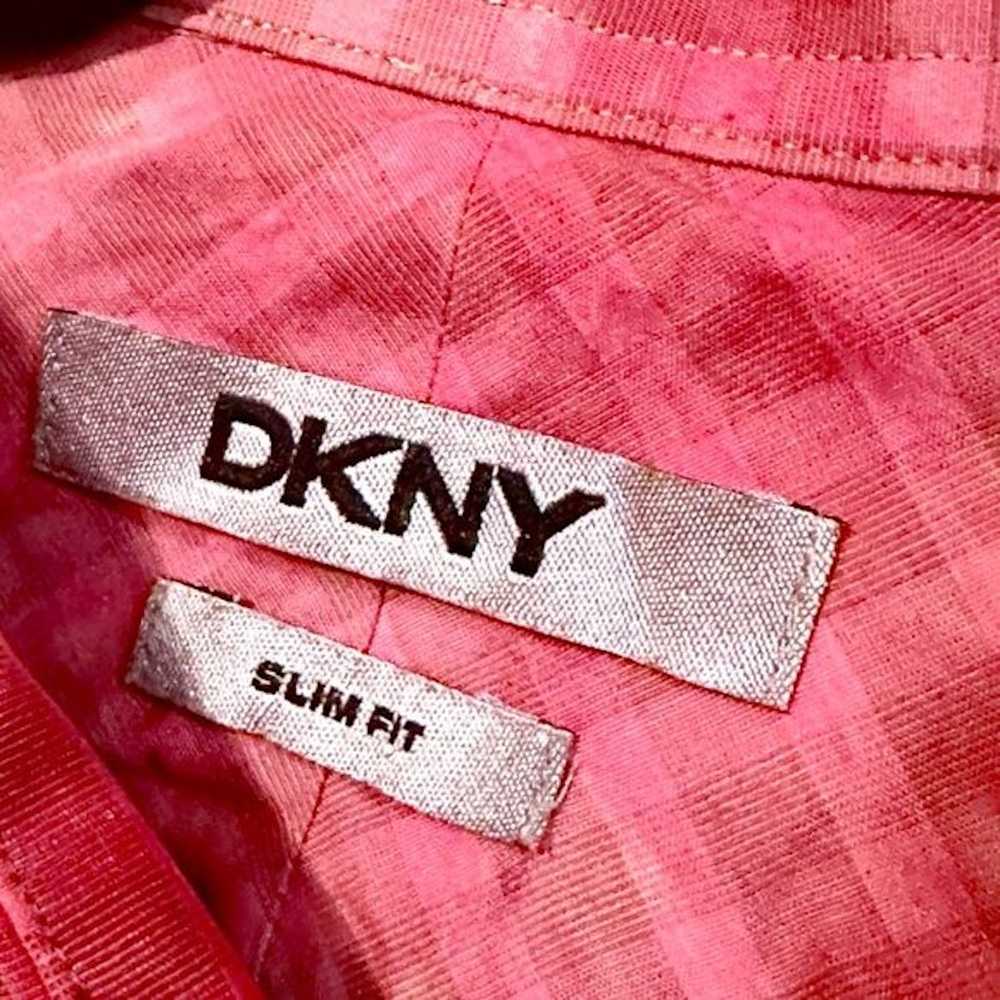 Custom × DKNY DKNY Gingham Plaid Tie Dye Button U… - image 5