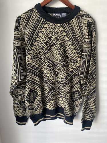 Vintage Vintage Gold Aztec Design Sweater