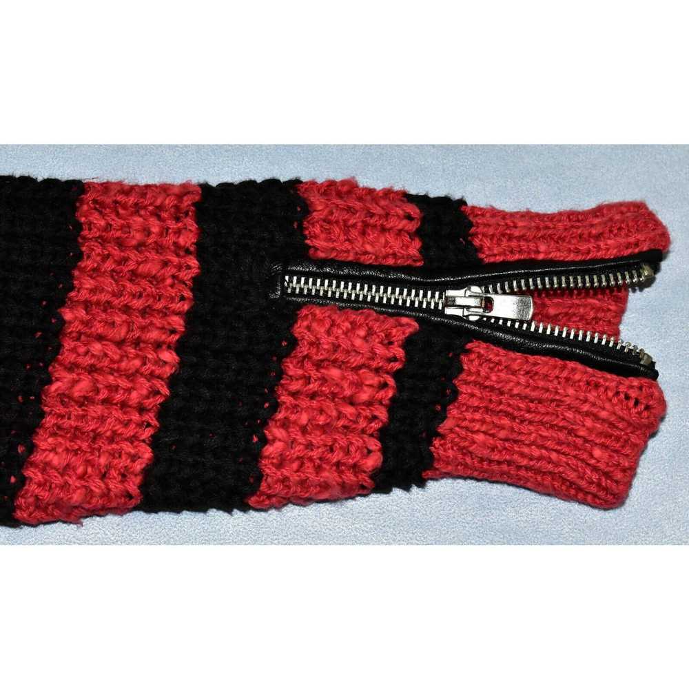 Maje A4 MAJE Faveur Red Black Striped Cotton Line… - image 5