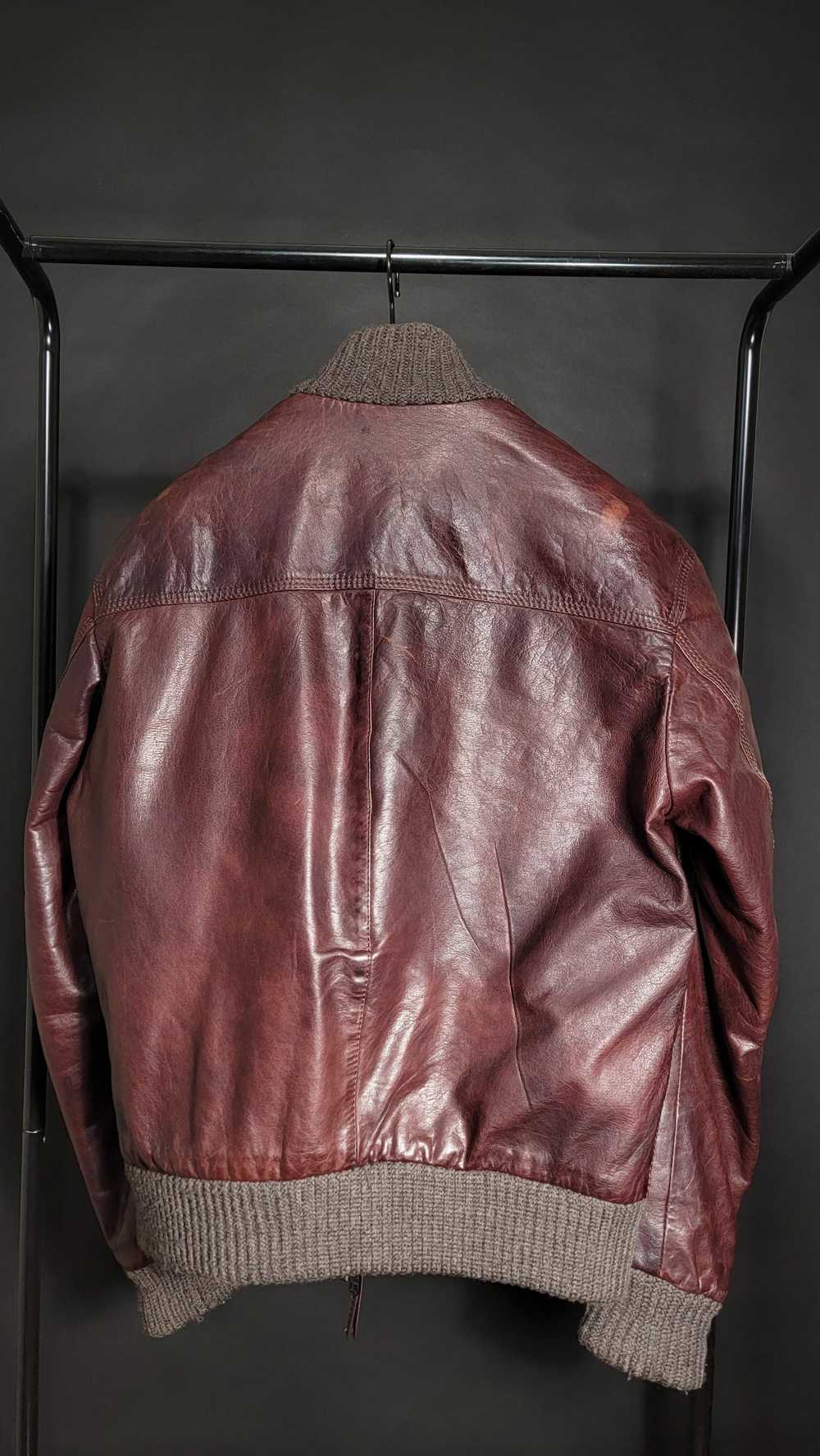 Italian Designers Cashmere & Leather Jacket - image 2