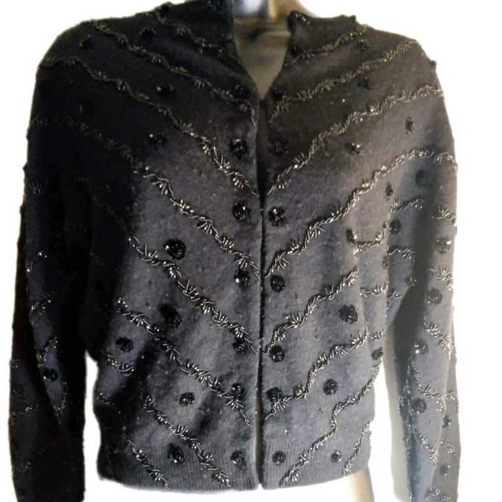 Vintage beaded and sequined sweater. - image 1