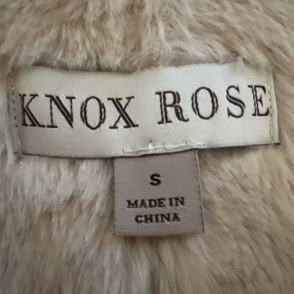 Other Knox Rose faux fur vegan long vest size S - image 4