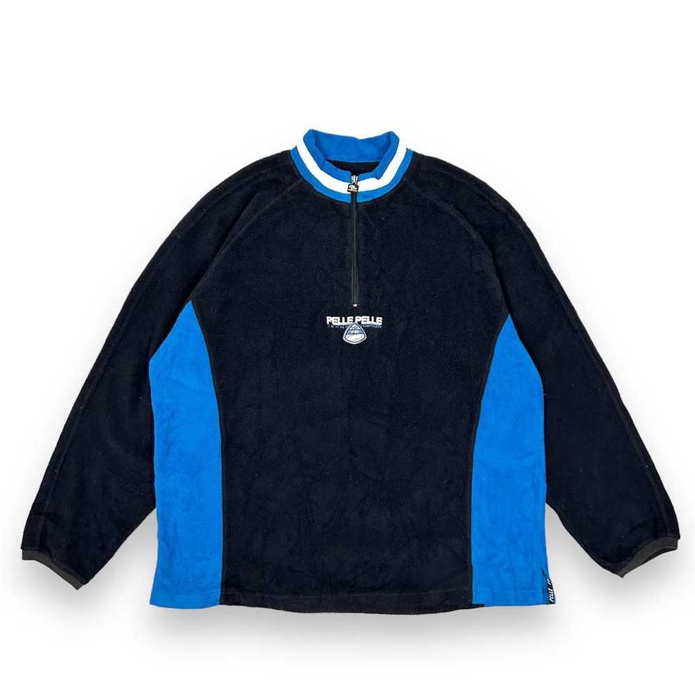 Marc Buchanan × Pelle Pelle × Streetwear Rare🔥 Pelle Pelle By Marc Buchanan Half Zipper Sweater