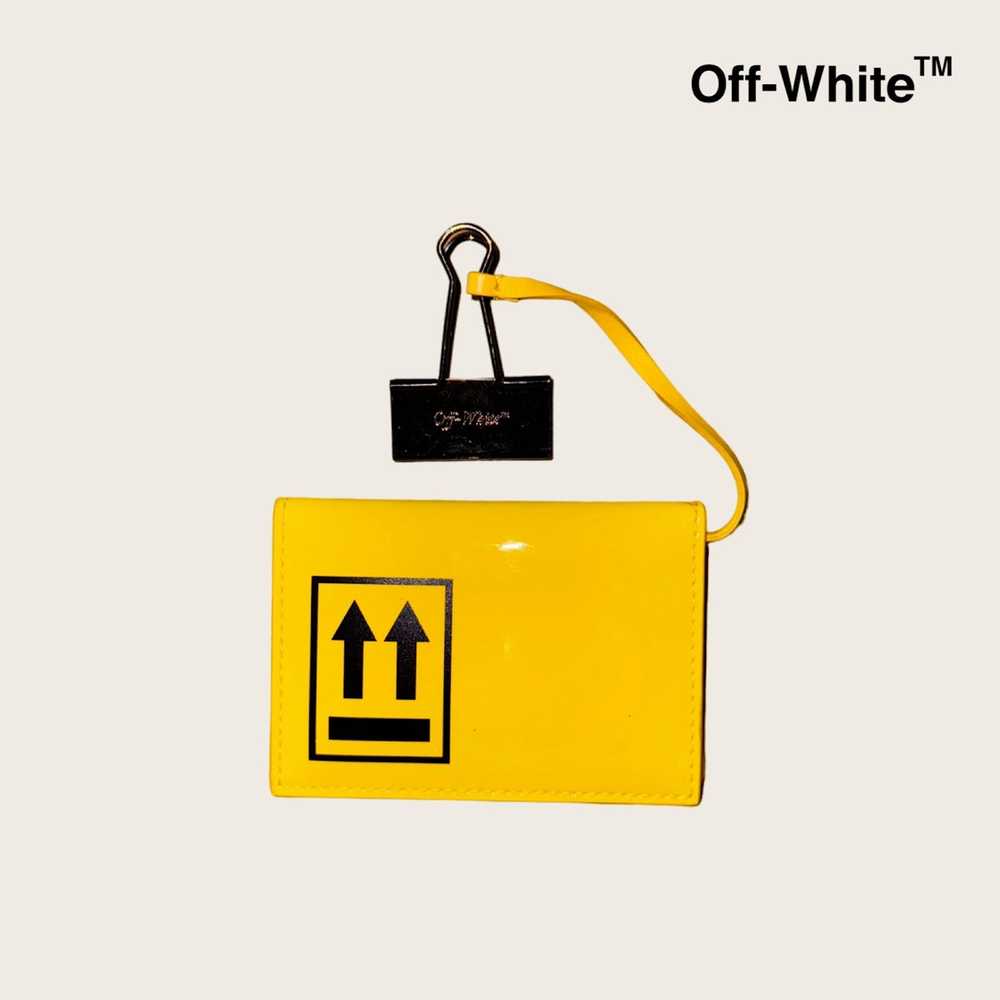 Off-White × Virgil Abloh Patent Leather Yellow Ca… - image 1