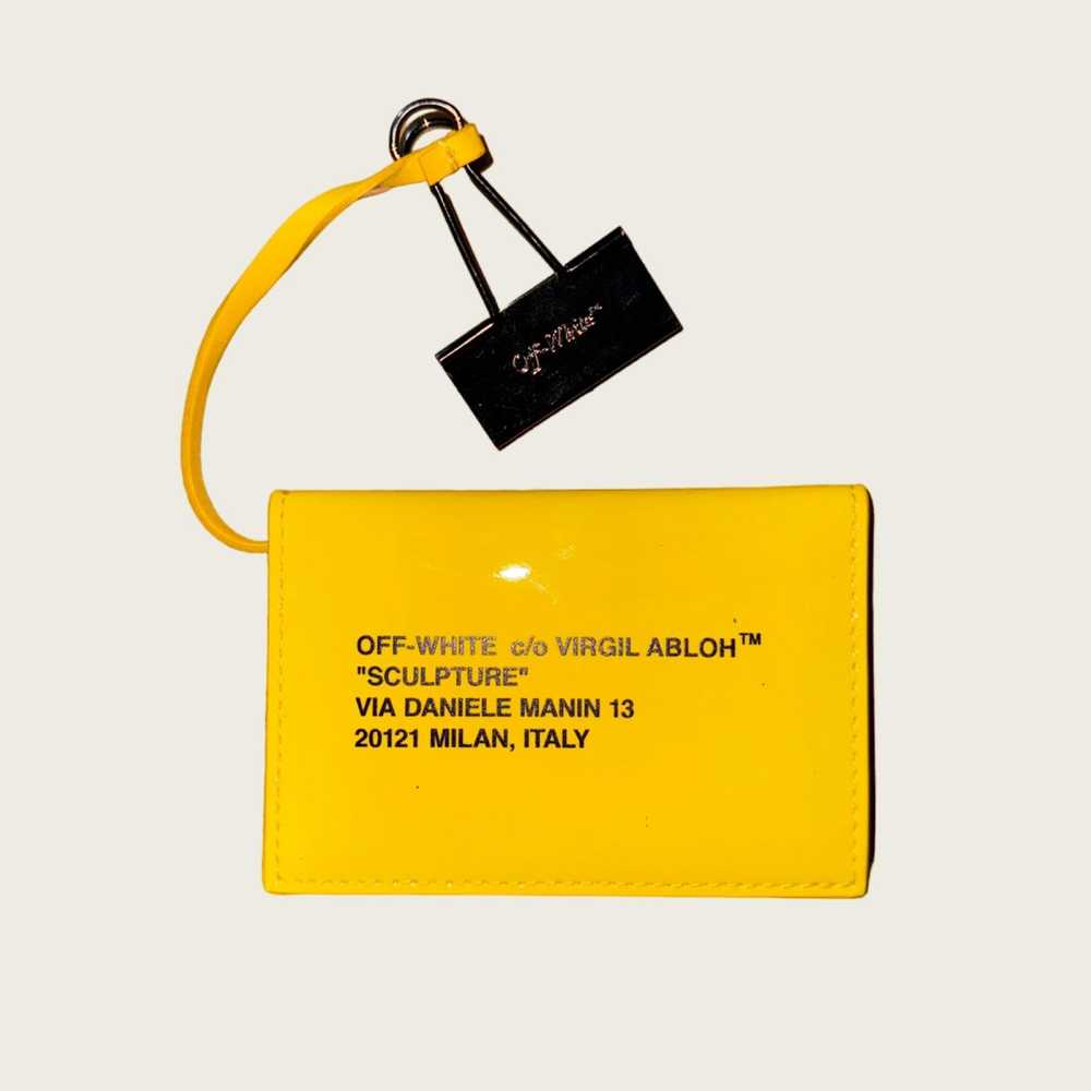 Off-White × Virgil Abloh Patent Leather Yellow Ca… - image 2