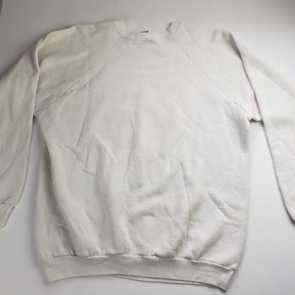 Vintage Fruit Of The Loom White Pullover - image 2