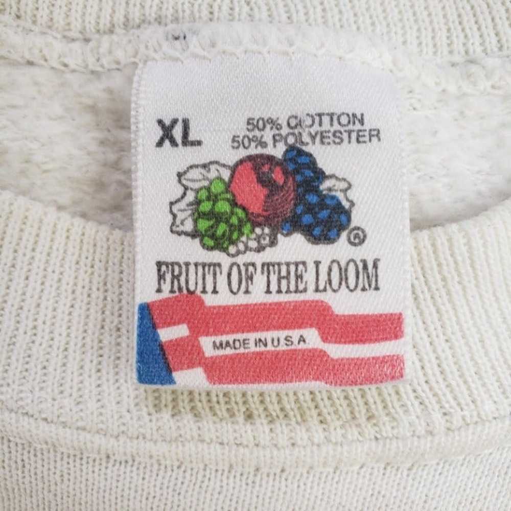 Vintage Fruit Of The Loom White Pullover - image 4
