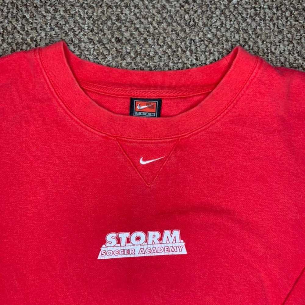 Vtg Nike Center Swoosh Crewneck Sweatshirt “Storm… - image 4