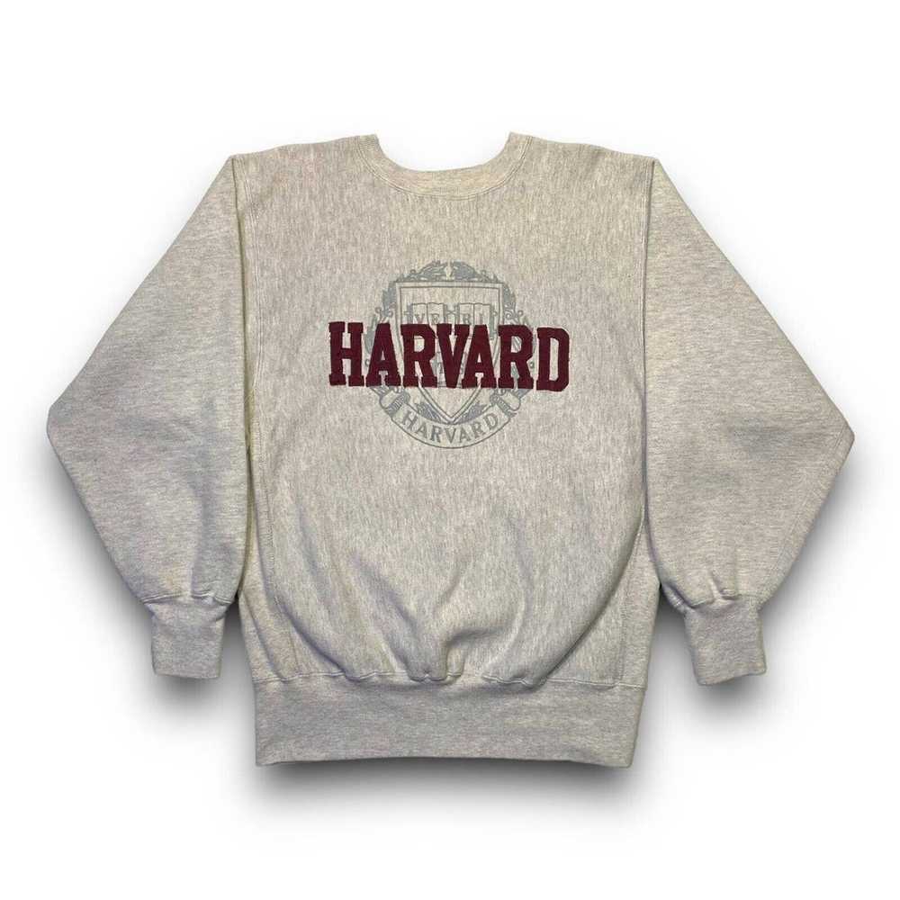 Vintage 90s Harvard Champion Reverse Weave Sweats… - image 2