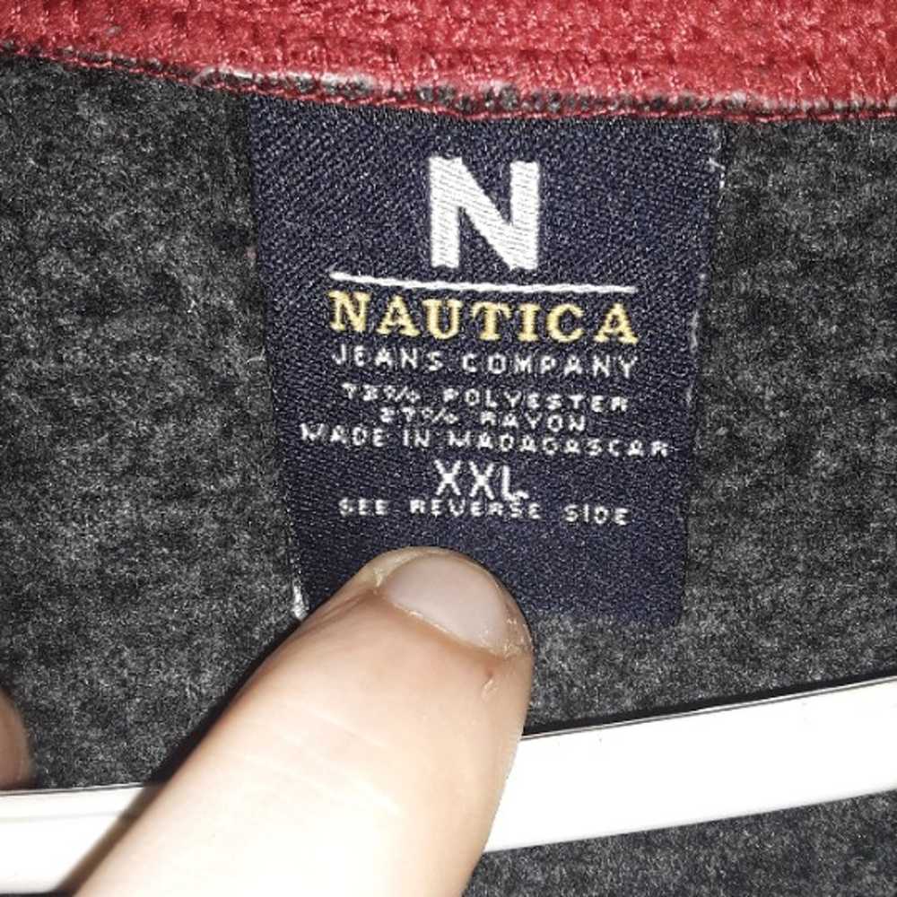 NAUTICA JEANS CHARCOAL PULLOVER FLEECE - XXL - image 4