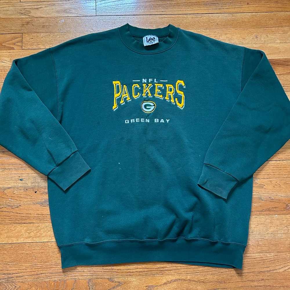 Vintage 90s NFL Green Bay Packer Crewneck Sweater - image 1