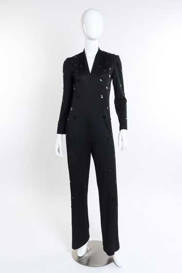 LILLI DIAMOND Paillette Disc Jumpsuit