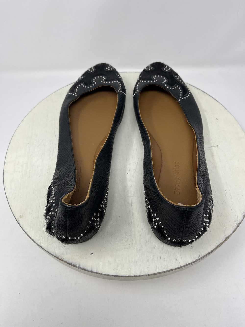 See By Chloe Size 9.5 Black Studded Shoes - image 7