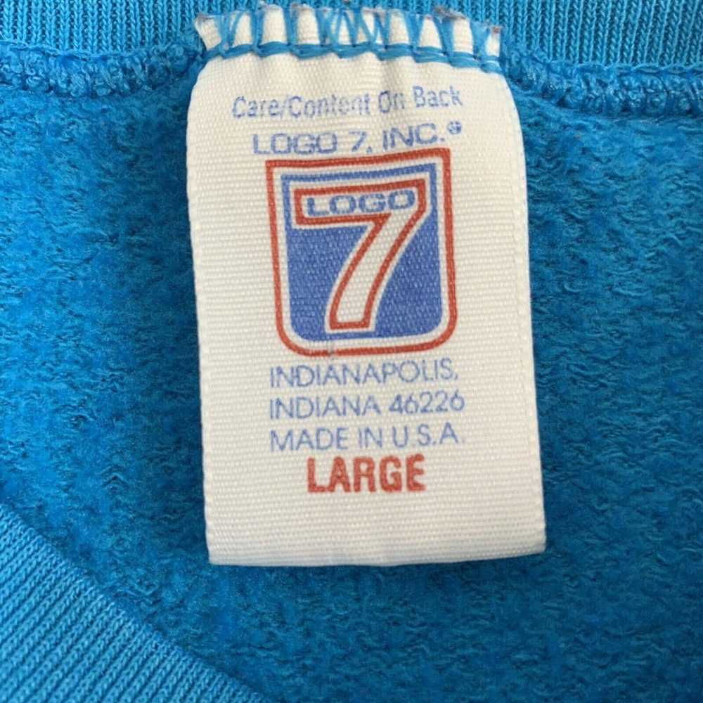 Vtg Cleveland Indians Sweatshirt Large Logo 7 Ame… - image 5
