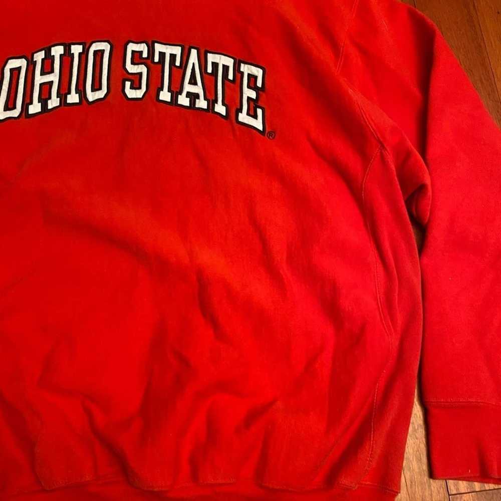 Vintage 90s Ohio State Buckeyes OSU pullover swea… - image 4