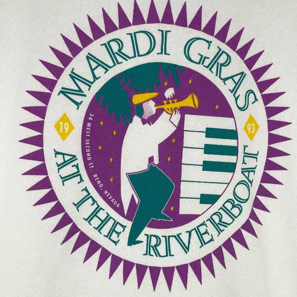 Vintage 1993 Mardi Gras At The Riverboat Sweatshi… - image 4