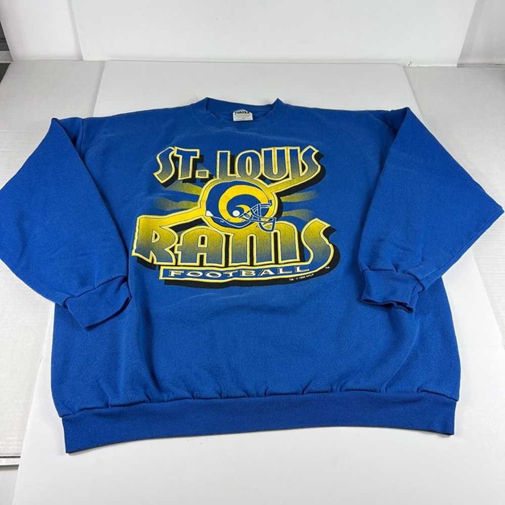 VTG 1995 St Louis Rams Sweatshirt Extra Extra Lar… - image 1