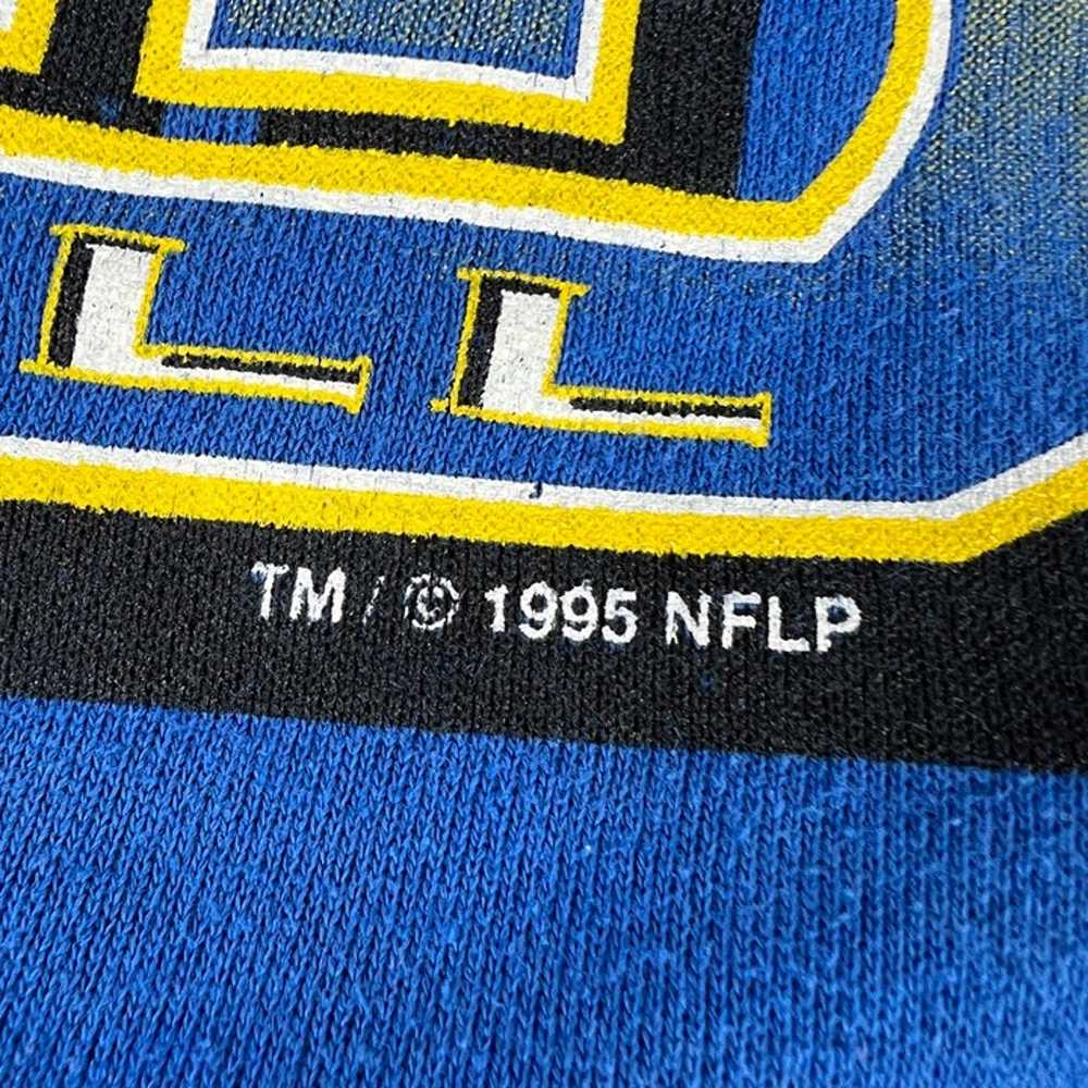 VTG 1995 St Louis Rams Sweatshirt Extra Extra Lar… - image 4