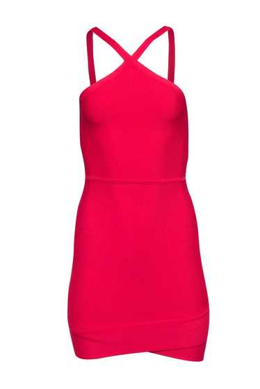 BCBG Max Azria - Red Bandage Knit Sleeveless Dress