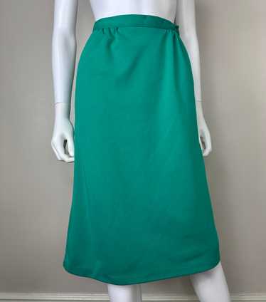 1980s Kelly Green Skirt, Classic Wear Size Medium
