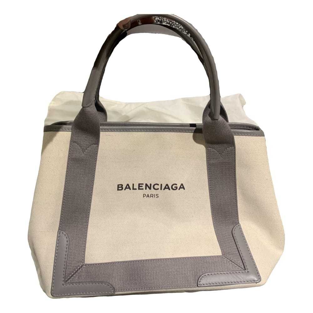 Balenciaga Navy cabas cloth tote - image 1