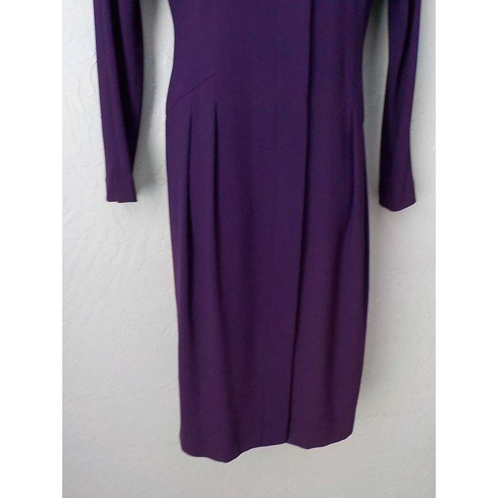 Vintage Liz Claiborne Purple Midi Sheath Dress Lo… - image 3