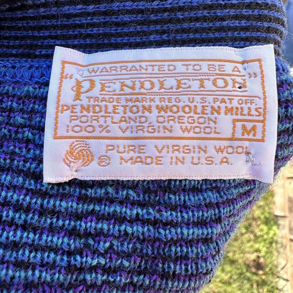 Vintage Pendleton Womens Sweater Size Medium Card… - image 9