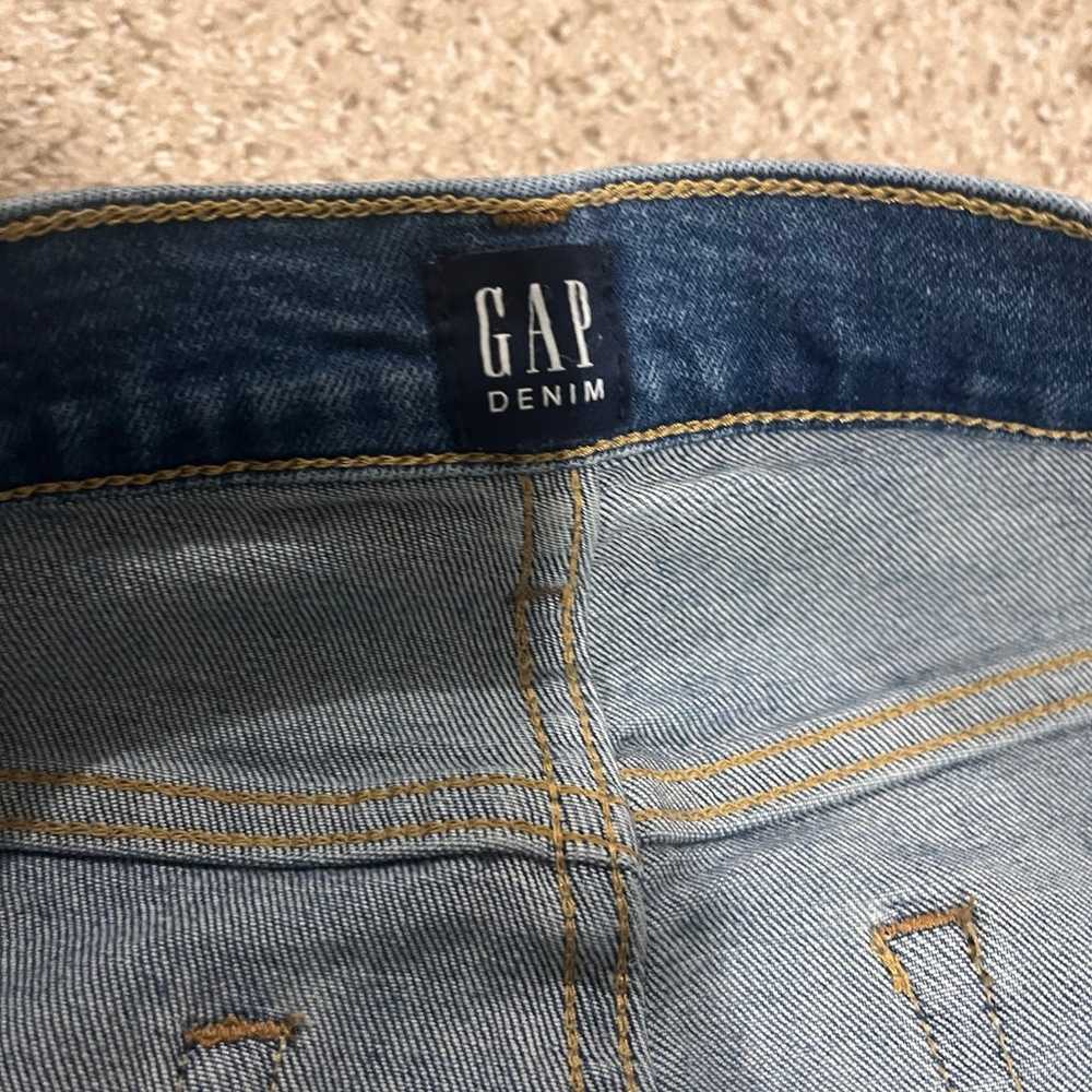 Gap Straight Leg Frayed Jeans - image 4