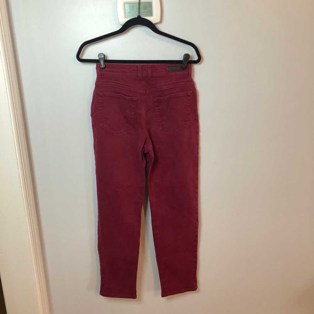 Gloria Vanderbilt Vintage Burgundy Jeans Size 8 S… - image 4